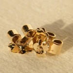 Ohrmutter Gold 585 0,5gr Durchmesser ca 6mm Endpreis 29€ furnituren goldverschlusse silberverschlusse goldschmiedebedarf hamburg