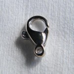 Weißgold Karabiner Verschluss 585er 0,7gr Länge 11,5mm Endpreis 59€ furnituren goldverschlusse silberverschlusse goldschmiedebedarf hamburg