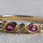 750 Gold Ring mit Rubine