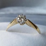 Brillantenring Gold 585 1,8gr Brillant R VVS 0,25ct Endpreis 699€ 4