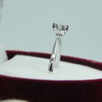Verlobungsring 585 Weißgold mit ein 0,20ct Brillant