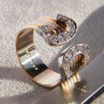Cartier Brillantring 750 RWG. Ringgröße 55. Kopfbreite 11,3mm. #cartierring750brillanten 