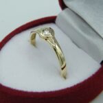 Ring Verlobungsring aus 585/- Gelbgold mit Diamant 0,14ct
