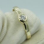 Ring Verlobungsring aus 585/- Gelbgold mit Diamant 0,14ct