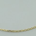 Diamantierte Anker Halskette aus massiv 585/- Gelbgold