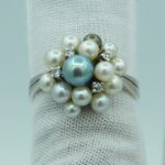 Vintage Perlen Ring aus 585 Weißgold