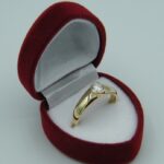 Zirkonia Ring Verlobungsring aus 585/- Gelbgold