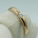 Ring Verlobungsring aus 750/- Rosegold mit Diamant 0,1ct TW SI