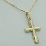 Goldkreuz mit Kette aus 14ct 