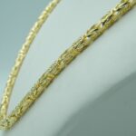 Abgerundete Königskette aus massiven 585/- Gold