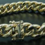 Panzerarmband hohl aus 585 Gold