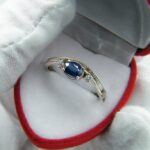 Feiner Goldring aus 585 Weißgold