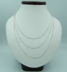 Anker Ketten aus Weißgold 585 - 1,15mm Breite auf dem Bild