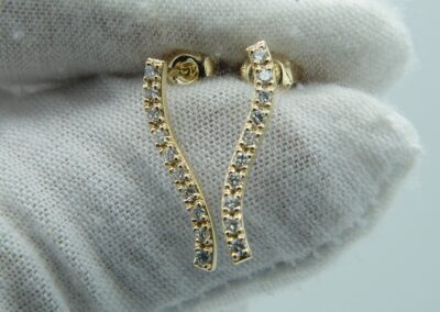 Brillanten Ohrstecker aus 585 Gold.