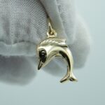 Delphin Anhänger aus 585 Gold