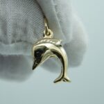 Delphin Anhänger aus 585 Gold