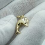 Delphin Anhänger aus 585 Gold