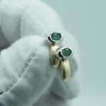 Ohrstecker aus 333 Gold mit Smaragde