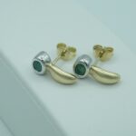 Ohrstecker aus 333 Gold mit Smaragde