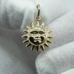 Sonne Anhänger aus 585 Gold