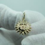 Sonne Anhänger aus 585 Gold
