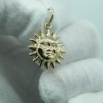 Sonne Anhänger aus 585 Gold
