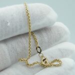 Zopf Armband aus 333/- Gelbgold