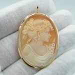 Gemmen Anhänger Kamee 750 Gold