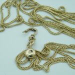 Antike Taschenuhrkette aus 585 Gold