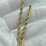 Kordel Armband aus 585 Gelbgold