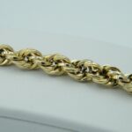 Kordel Armband aus 585 Gelbgold