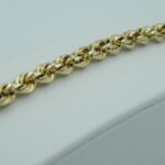 Kordel Armband aus 585 Gelbgold