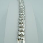 Panzerarmband abgerundet aus 925 Silber