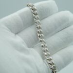 Panzerarmband abgerundet aus 925 Silber