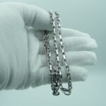 Anker 4 Kant Kette massiv 925 Silber