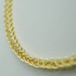 Elegantes Collier aus Gelbgold 4 Kant
