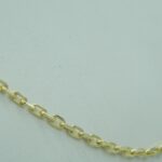 Klassische flache diamantierte Ankerkette aus 585