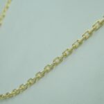 Klassische flache diamantierte Ankerkette aus 585