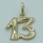 Anhänger 13 aus 333er Gelbgold
