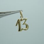 Anhänger 13 aus 333er Gelbgold