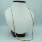 Lange 71cm, massive Fantasiekette aus 333er Gold