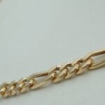 Figaro Kette, hohle Halskette aus 585 Roségold