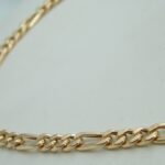 Figaro Kette, hohle Halskette aus 585 Roségold