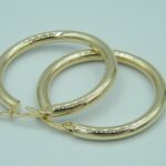 Klassische Creolen aus 585 Gelbgold