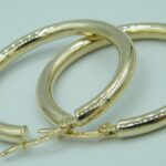 Klassische Creolen aus 585 Gelbgold