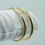 Klassische Creolen aus 585 Gelbgold