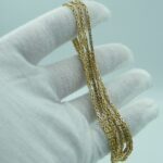Königskette aus 585 Gold 91cm lang 2mm Stärke