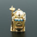 Eine Moschee aus 14 k ( 585) Gold - Handarbeit