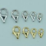 Karabiner aus 585er Gelb- und Weißgold für Goldketten, Goldarmbänder und Anhänger – in 5 verschiedenen Größen