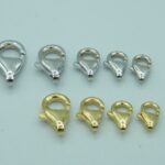Karabiner aus 585er Gelb- und Weißgold für Goldketten, Goldarmbänder und Anhänger – in 5 verschiedenen Größen
